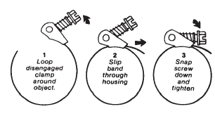 Snaplock Clamp Dimensionals 