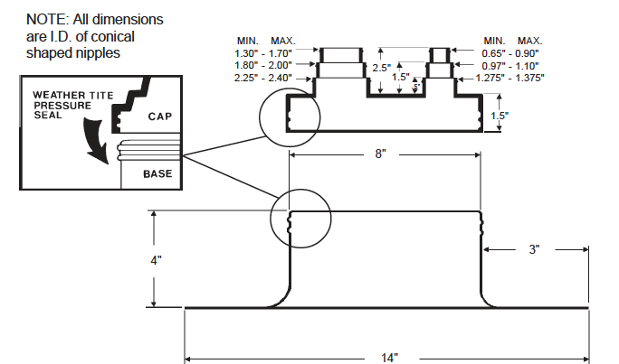 Alumi-Flash Standard with C-212 Cap dimensional