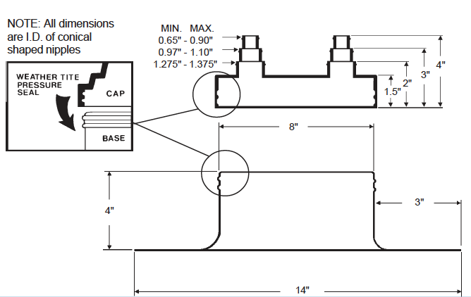 Alumi-Flash Standard with C-481 Cap Dimensional